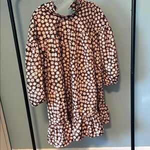 Anthropologie Mock-Neck Swing Mini Dress